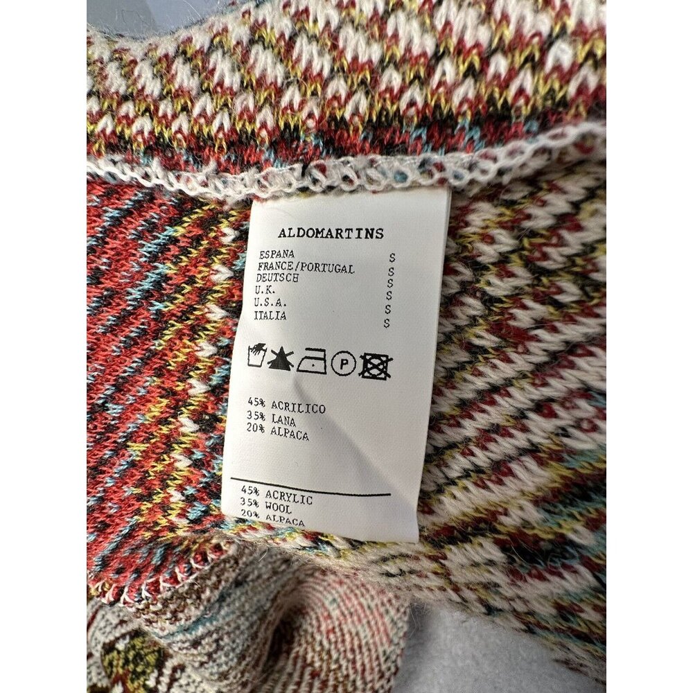 ALDO MARTINS (Anthropologie) Inverness Red Wool/Alpaca Cardigan, Size Small - Picture 7 of 14